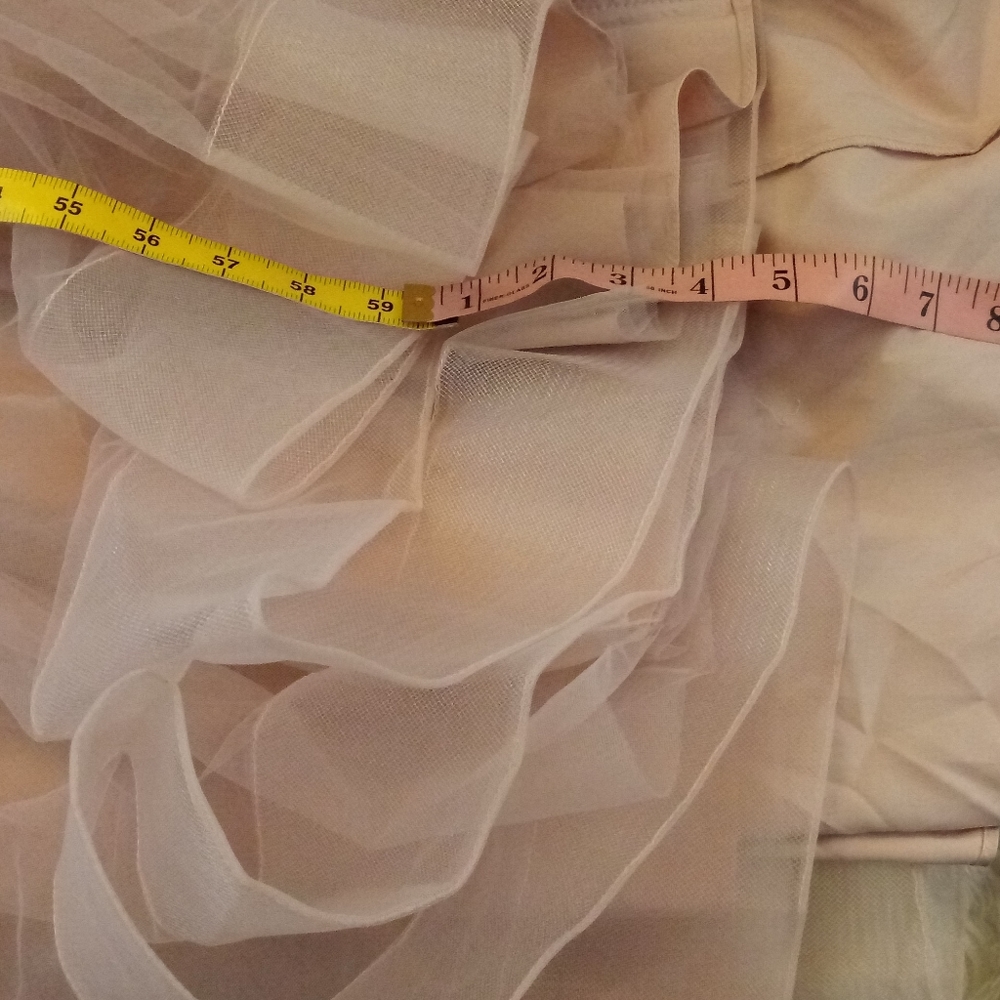 La Femme Illusion A-Line Tulle Ball Gown Size 14 - Picture 12 of 15